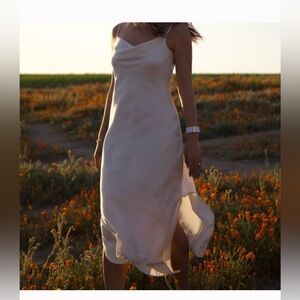 All Saints Size 2 White Slip Dress